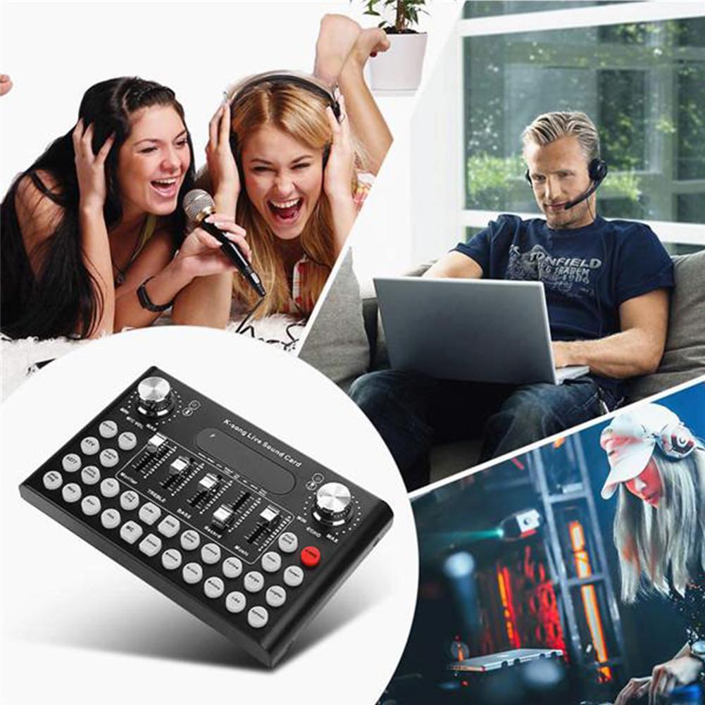 F007 – téléphone, musique vocale, Audio , casque USB, Microphone, divertissement, diffusion web en direct, carte son, chant, chanson K