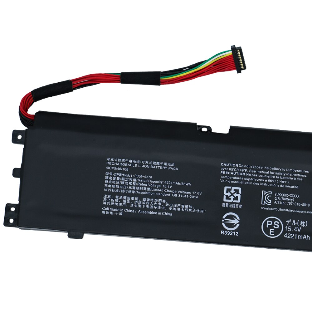 RC30-0270 RZ09-0270 RZ09-03006 Laptop Battery For Razer Blade 15 Base Stealth Series RZ09-02705E75-R3U 15.4V 4200mAh 65Wh