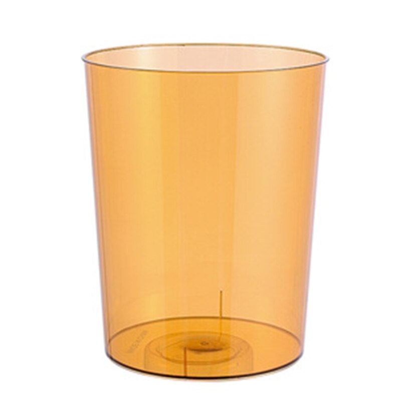 Light Luxury Transparent Trash Can Large Capacity Dustbin Garbage Bucket for Bathroom Kitchen Office Waste Paper Storage Organiz: 04-M