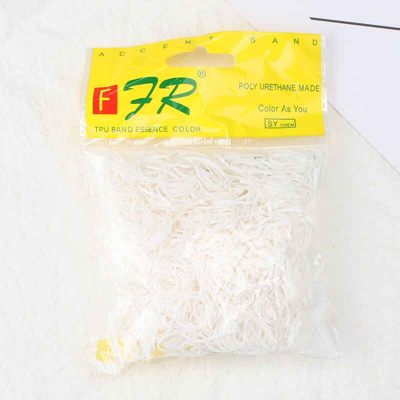 1000 Pcs 1Cm Schattig Meisje Kleurrijke Wegwerp Elasticiteit Rubberen Band Haar Band Paardenstaart Hoofd Touw Haar Ring Kind Haar accessoires: Style-4