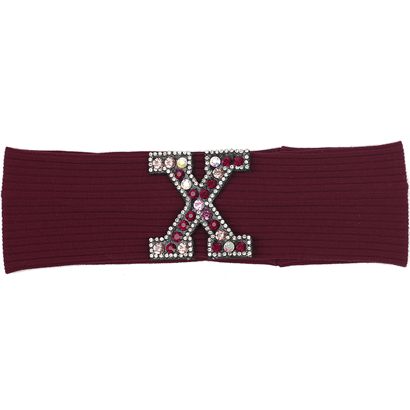 Zomer Casual Mode Vrouwen haarbanden Multi-color Strass brief Katoen Geribbelde hoofdbanden dames Meisjes haaraccessoires