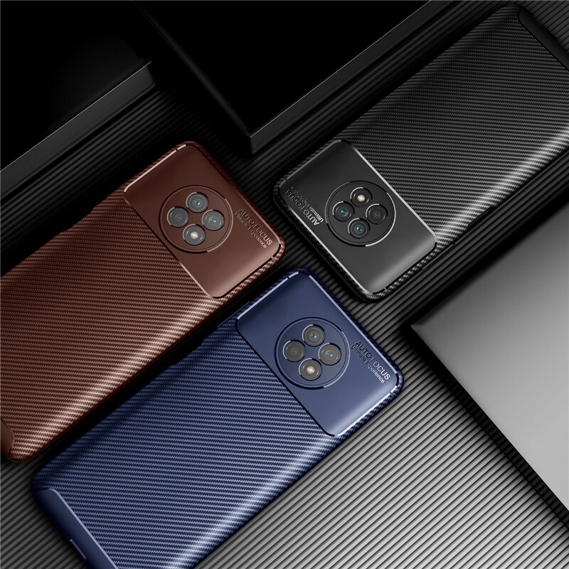 Carbon Fiber Cover For Xiaomi Redmi Note 9T 5G Case Funda Redmi Note 9T 9 T 5G Ultra Thin Back Case For Redmi Note 9T 5G Cover