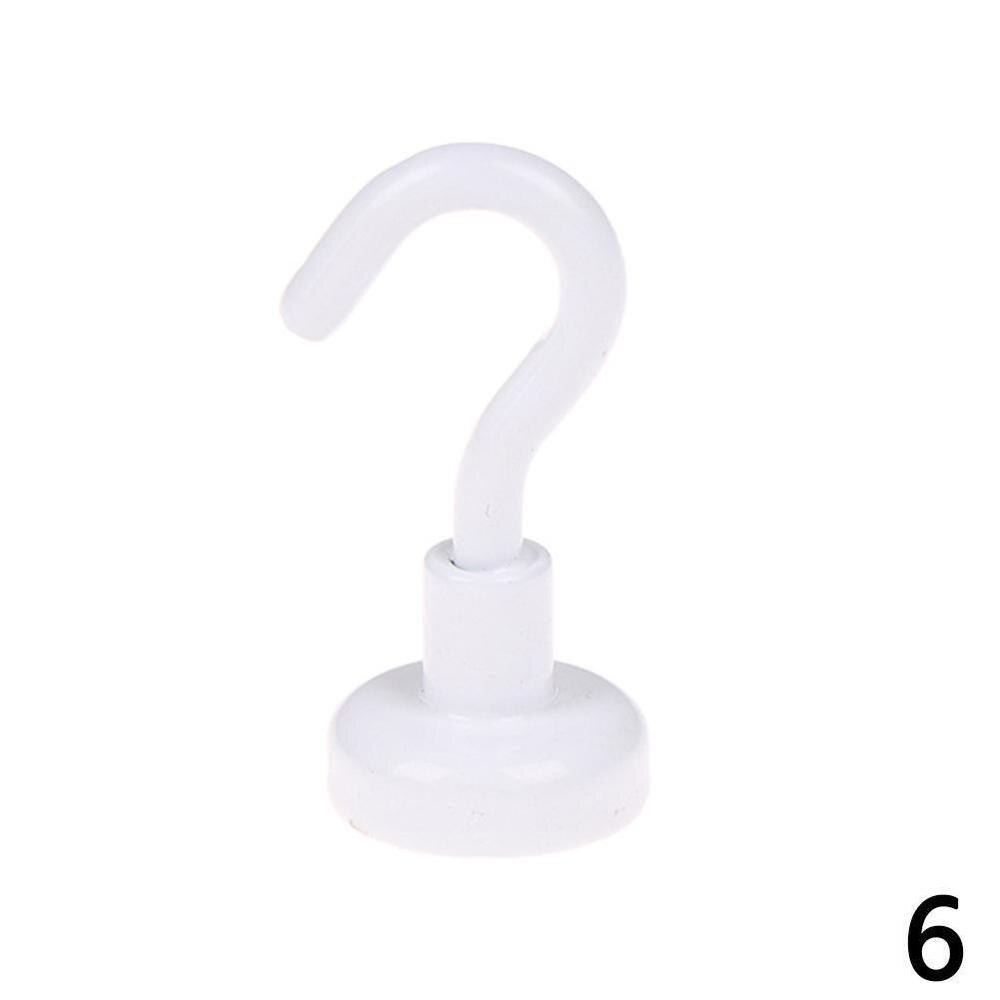 Magnetic Hooks Powerful Hook Magnet Holder 10kg Suction Wall Hook Holder Support Hardware Magnetic Tool Silver: F