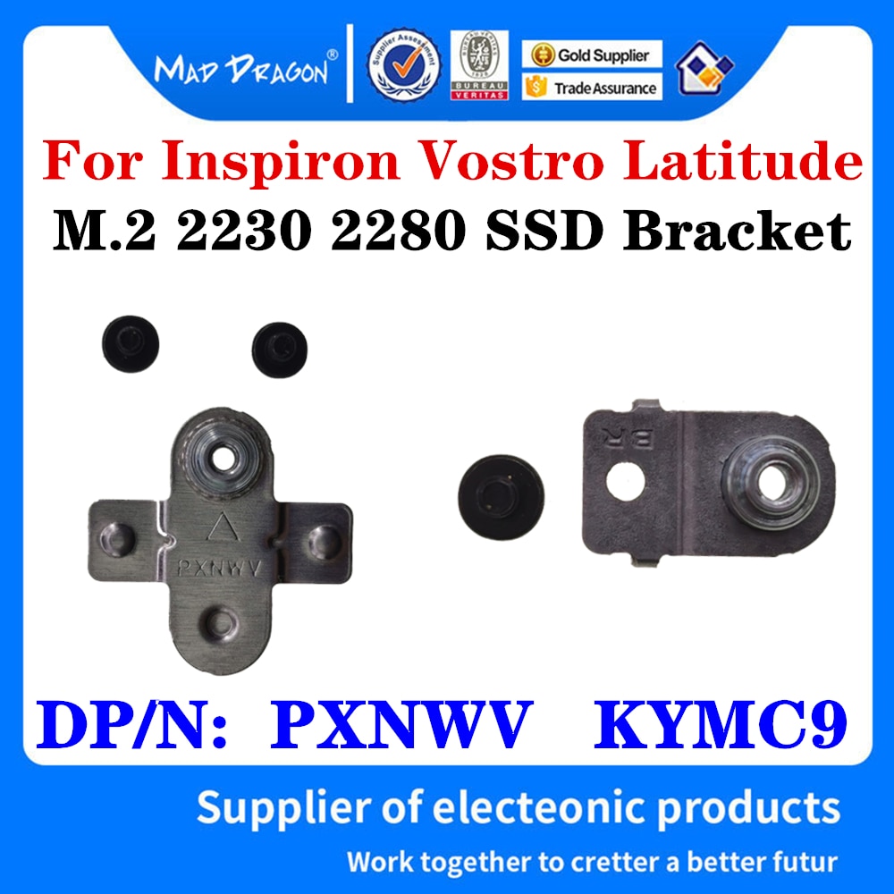 PXNWV For Dell Inspiron 3590 5501 5505 5508 5580 5585 5590 5591 7570 7580 7573 7590 7786 Laptop M.2 SSD Mounting Bracket The: PXNWV   KYMC9