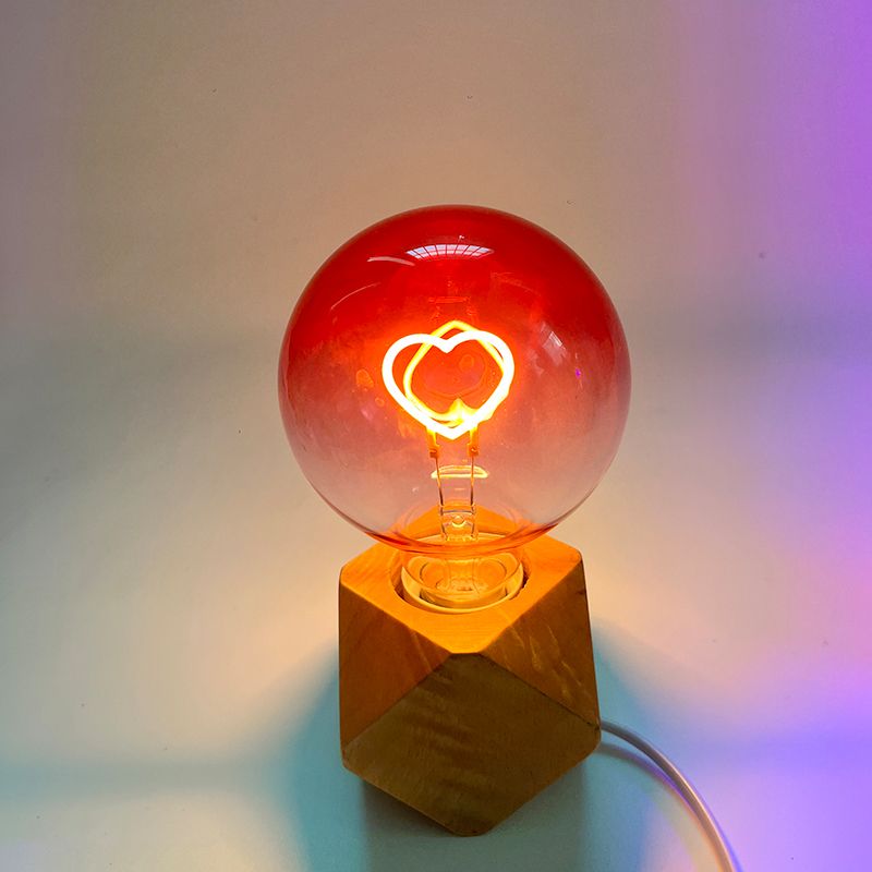 Led gylden  g95 g125 kærlighed rød pink 2300k e27 220v 4w 8w dæmpbar glødepære retro vintage dekorativ belysning edison lampe: Blå