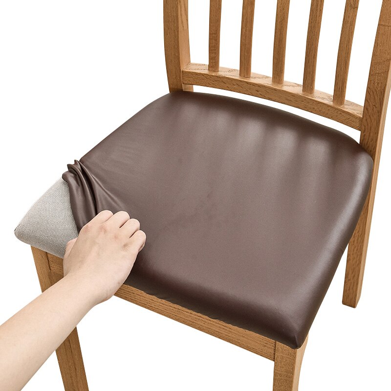 Waterproof Fabric Seat Cushion Cover Easy-going Office Seat Covers Elastic Dining Chair Covers For Modern Home Hotel Living Room: Coffee