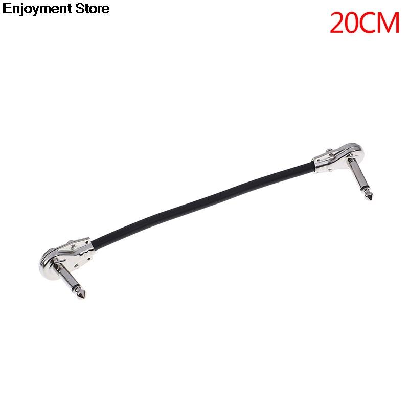 1PC 15/20/30cm Guitar Cables Guitar Effect Patch Cable Instrument Wire Right Angle Pedal