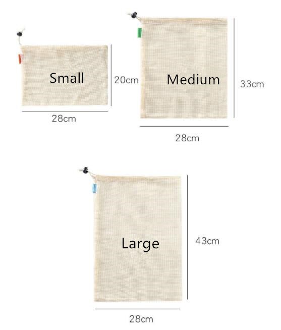 Essential Products ® Herbruikbare boodschappen tasjes - Broodzak