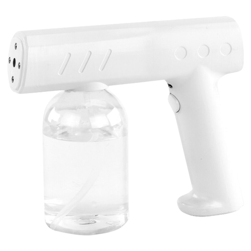 Atomizer Spray Handheld Mist Sprayer Santitizer Machine Electric Wireless Fogging Disinfection Sprayer Gun Atomization Fogger: White 300ml