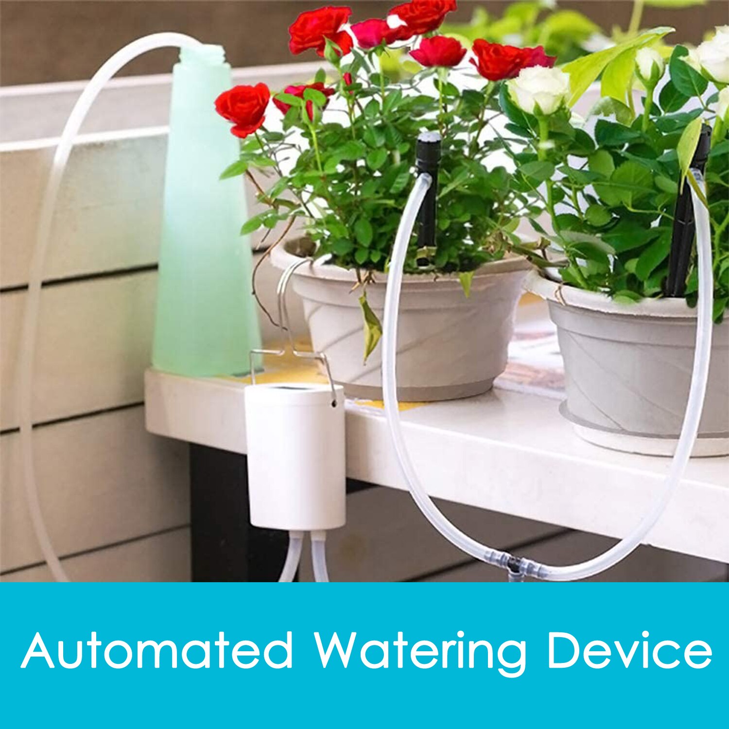 Automated Watering Device Smart Water Controller Automatically Watering System Drip Irrigation Kit 2000mAh Rechargeable Battery