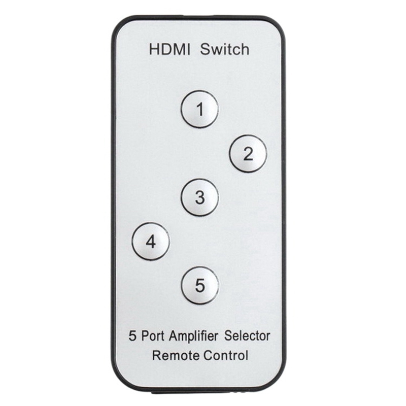 3D 1080P 5 Hafen HDR HDMI Umschalter HD Video TV 1080P Konverter Kunststoff fallen Fernbedienung 5 in 1 für HDTV