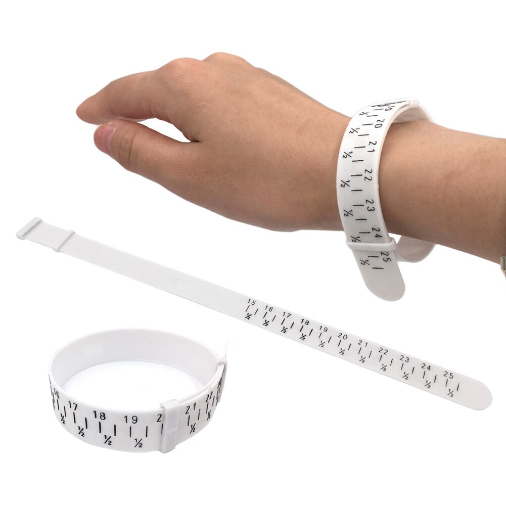 Precise Craft Compact Standard Jewelry Making Circle Shape Gauging Wrist Measuring Tool Portable Bracelet Ruler Hand Work