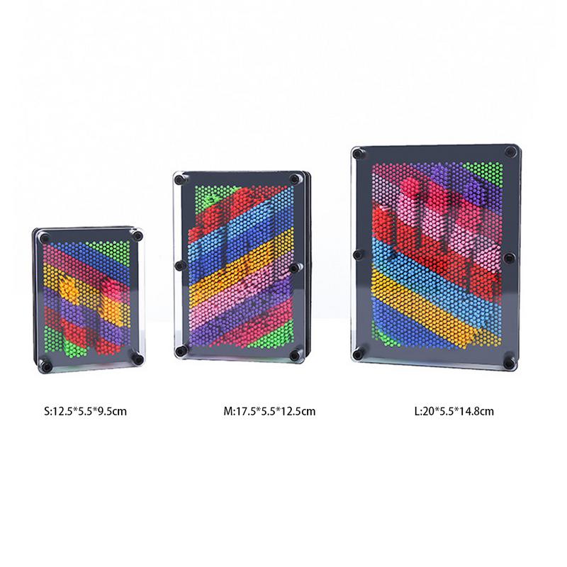 1 PC 3D Clone Pin Art Plastic Speelgoed Grappig Spel Pinart 3D Clone Vorm Pin Art Shoumo Kleurrijke Naald Kind krijgen Gezicht Palm Model