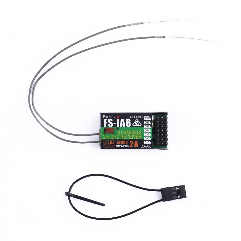 Original Flysky FS-iA6 FS-iA6B 6CH 6 Channel Remote Control Receiver Compatible Flysky i4 i6 i10 GT2E GT2F GT2G Transmitter: FS-IA6 Receiver