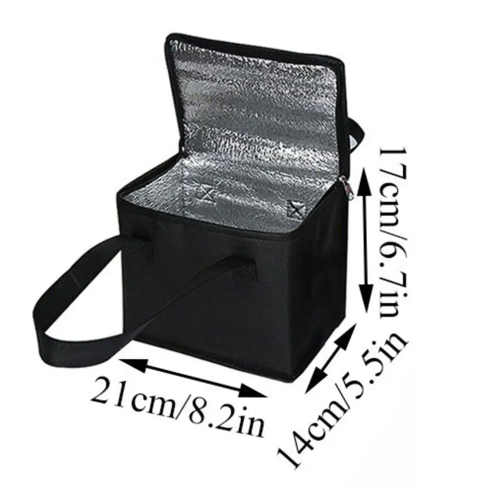 Bolsa de almuerzo térmica portátil para niñas, caja de comida duradera, resistente al agua, nevera para oficina, caja con aislamiento de hielo, bolsa Ins para Picnic y Camping: Azul cielo