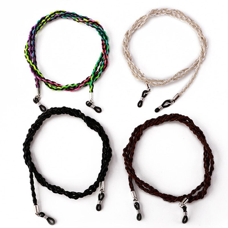 1 Uds. Correa para anteojos, cadena colgante para gafas de lectura, soporte para gafas de sol a la , cordón para el cuello, cadena de Metal antideslizante