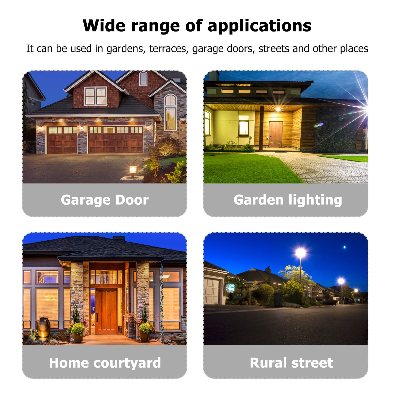 1 Set Solar Light Waterproof Street Lamp LED Human Body Induction Lamp