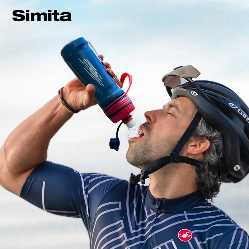 Simita Squeeze Water Bottle,Plastic Sport Bicycle Bottle,Protable Outdoor Drinkware Kettle,Energy Drink,Leak Proof,750ml BPAFree
