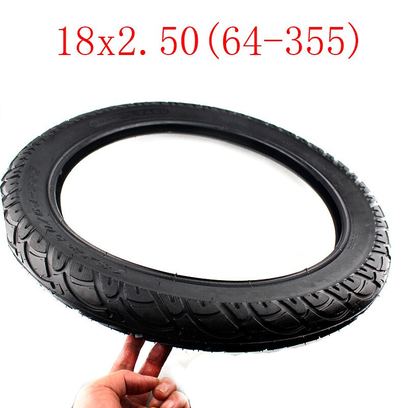 Newest 18x2.50(64-355) Tire Inner Tube 18 Inch Electric Bicycle Tire Fits Electric Motorcycle Battery Tricycle 18*2.5 Tube Tyre: outer