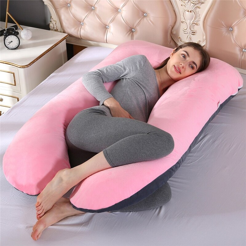 Bubble Kiss Pregnant Pillow Pure Cotton Home Pillow U-Shaped Body Pillow Pregnancy Pillow Maternity Lumbar Pad Bedding Cushion: 12