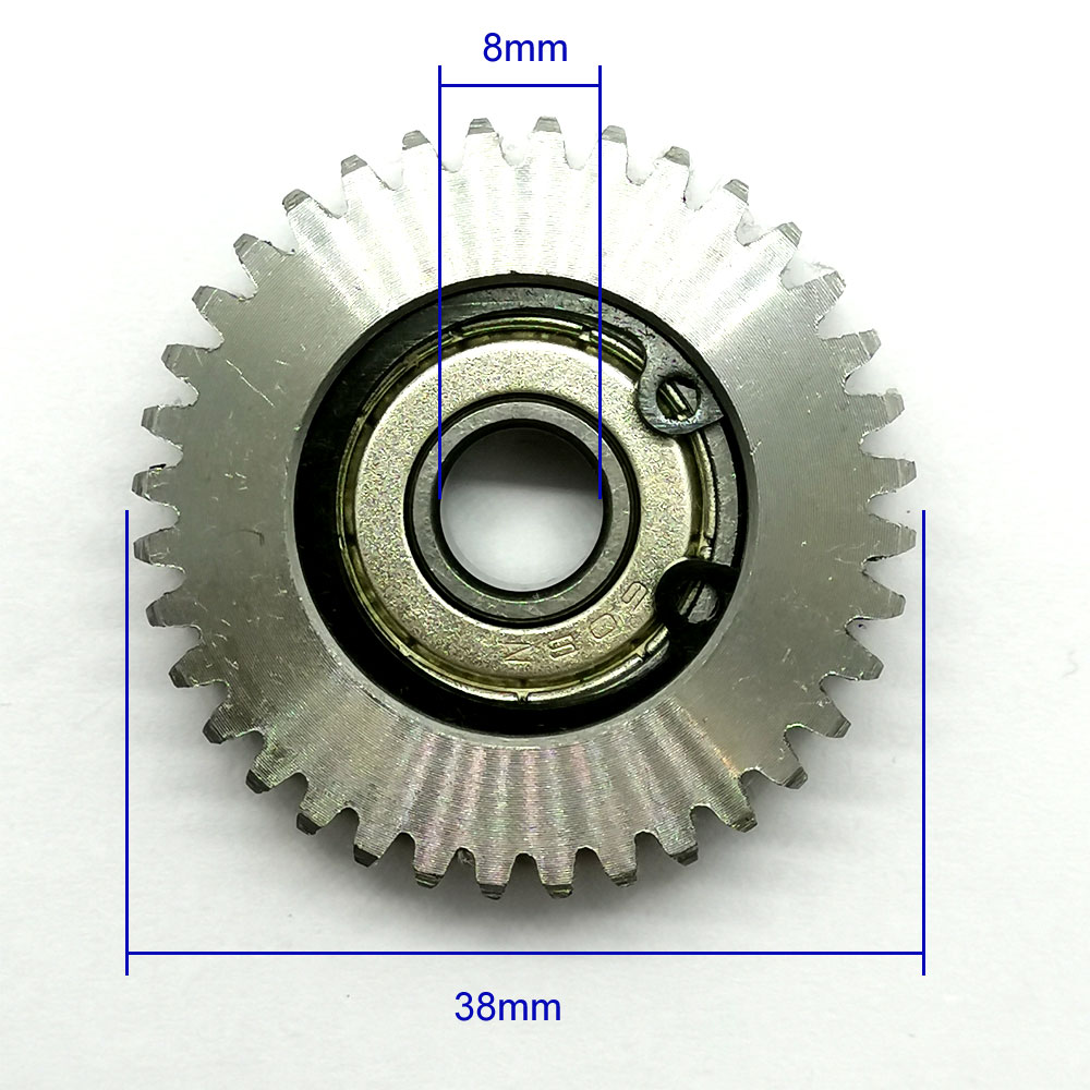 Stål 36 tenner 38mm elektrisk motor sykkelhjul bafang tannhjul 8mm bor elektronisk sykkel trehjulssykkel 8 morsomme jernmetallgir