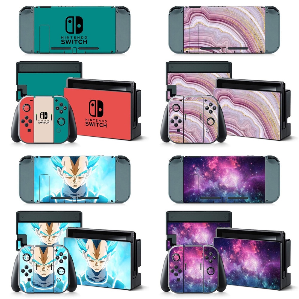 Pegatina de piel para Nintendo Switch, de novedad, pegatinas protectoras de PVC para consola Nintendo Switch y controlador