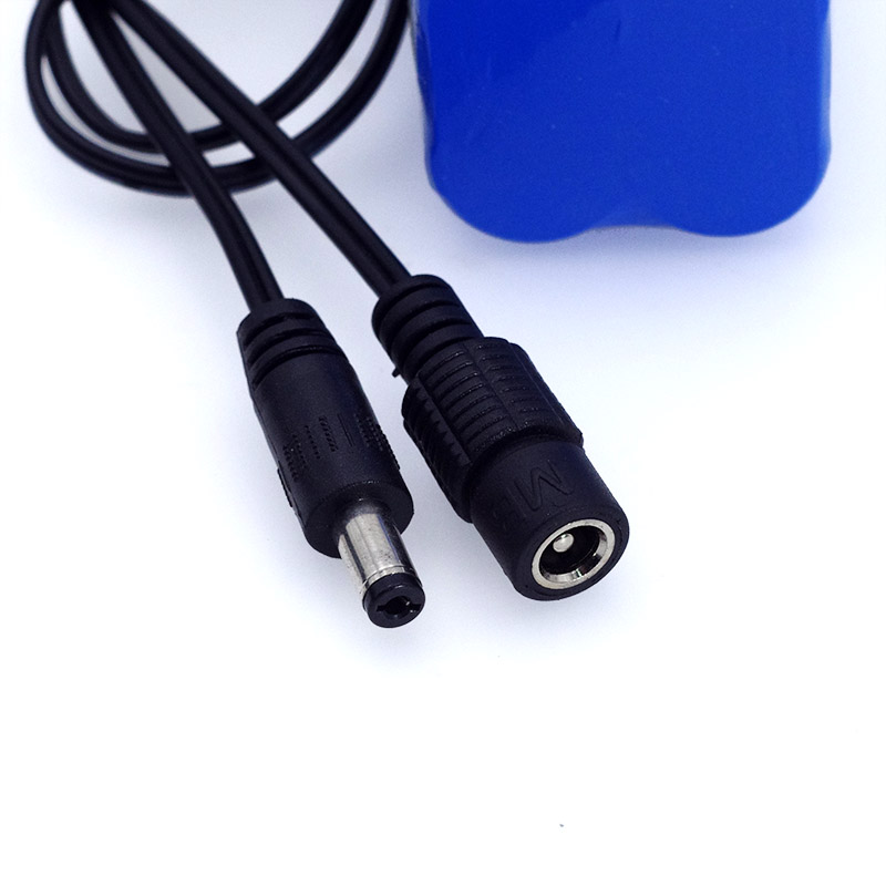 LiitoKala Beschermen 7.4 v 5200 mah 8.4 v 18650 Li-ion Batterij fietsverlichting Hoofd lamp speciale batterij DC 5.5*2.1mm + 1A Charger