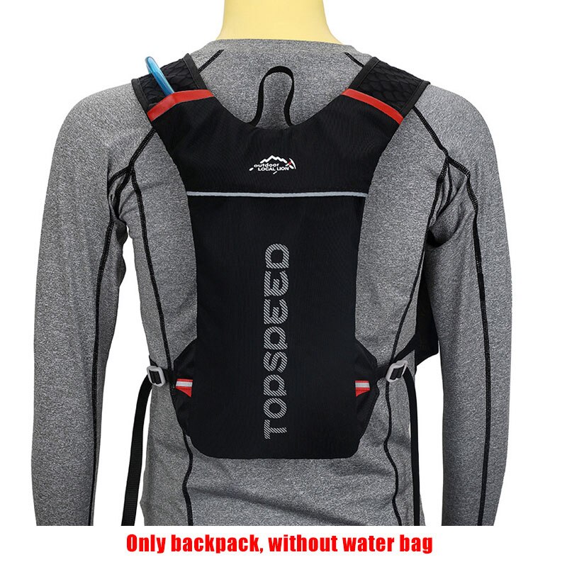 5L Camping Hydration Backpack,Hiking Water Bladder Backpack for men women,Jogging Running rucksack no include 2L Water Bag: black no water bag