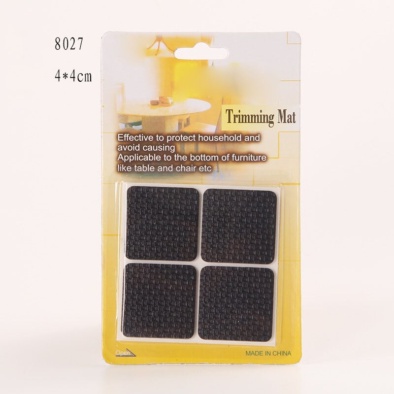 Multifunction Furniture Protection Pad Rubber Self Adhesive Anti-Skid Floor Scratch Protector Pads HFing: 40x40mm
