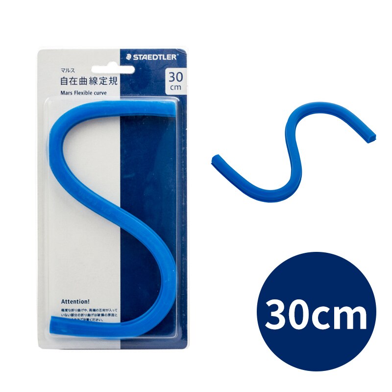 Regla curva Flexible Mars 30/40/50/Staedtler 60cm (no graduado): 30 cm