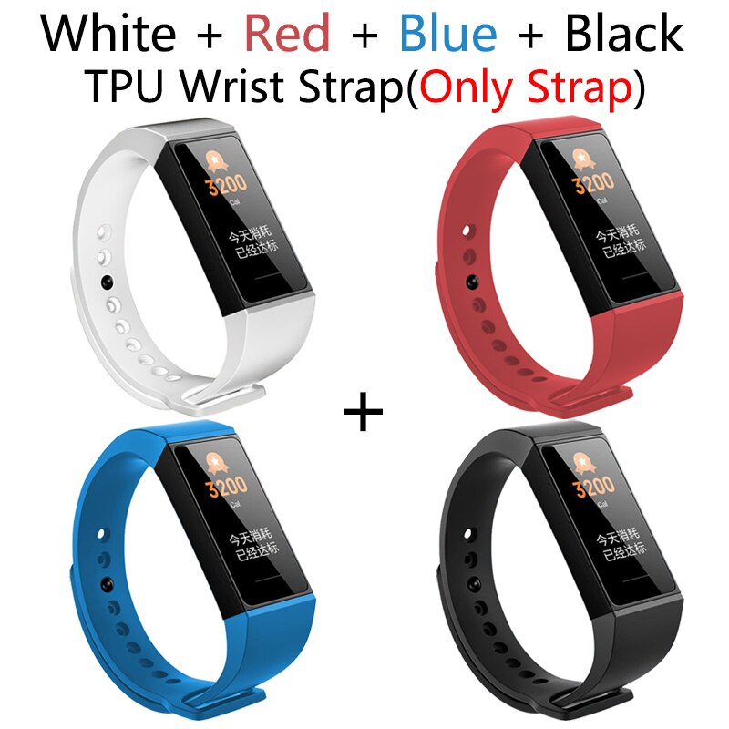 Xiaomi Redmi Band Smart Frequenza Cardiaca Fitness Sport Tracker Bluetooth 5.0 orologio da Polso Impermeabile di Tocco Schermo di Grandi Dimensioni di Colore Wristband: 4 Color Strap