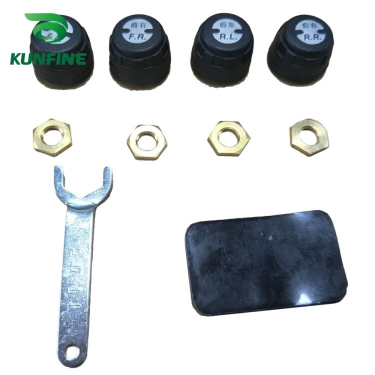 Smart Car TPMS Tire Pressure Monitoring System Solar Energy TPMS Digital LCD Display Auto Security Alarm Systems Internal Sensor