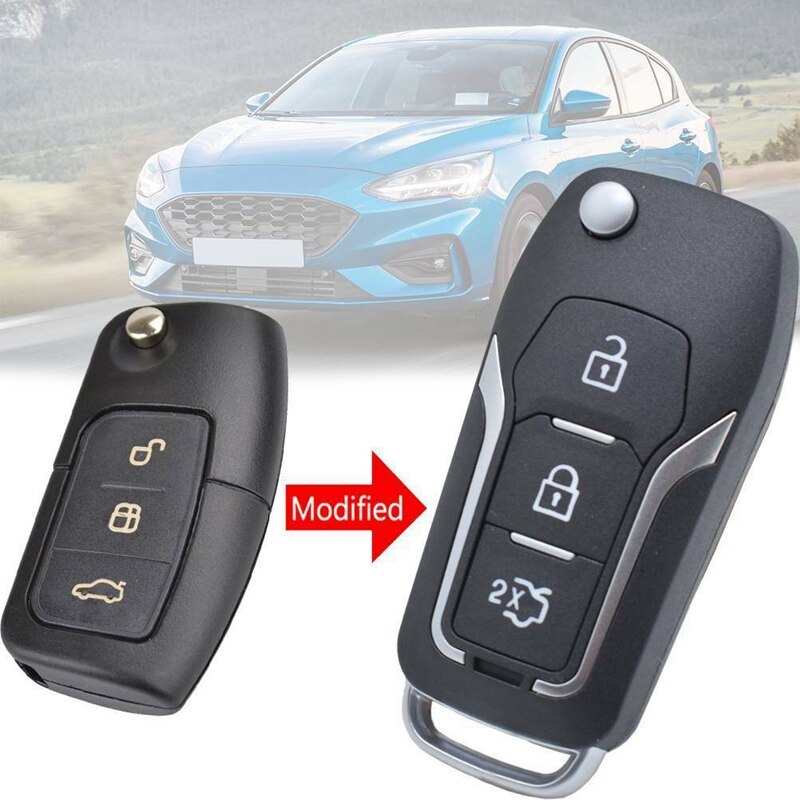 Auto Afstandsbediening Sleutel Shell Remote Key Case Cover Voor Ford Focus Fiesta Mondeo S-Max C-Max