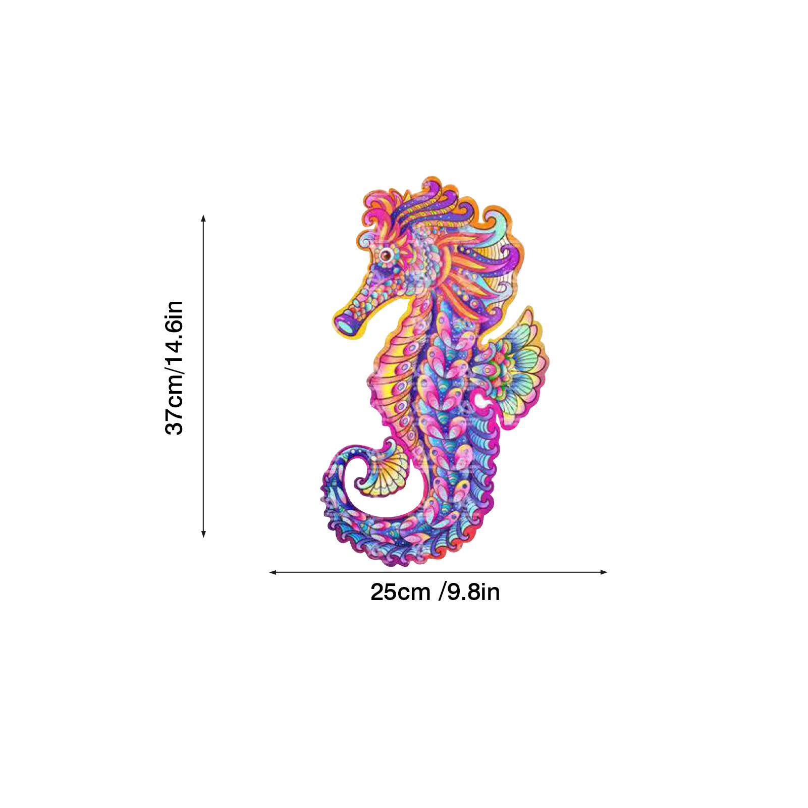 Unregelmäßig Geformte Schmetterlinge Dichtungen Pferde Seahorses Holz Puzzles Für Erwachsene Und Kinder Einzigartige Form Jigsaw Stück: C