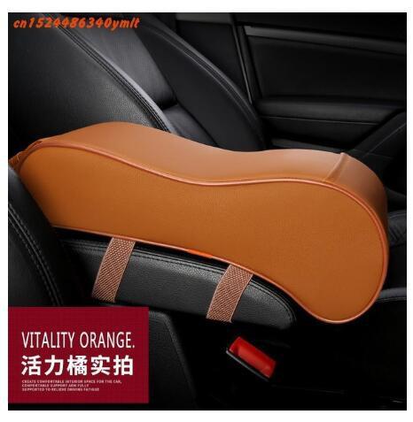 Para Mitsubishi Eclipse Cross caja de reposabrazos Central de coche 3D accesorios de cubierta de cuero Artificial, estilo de coche: Amarillo
