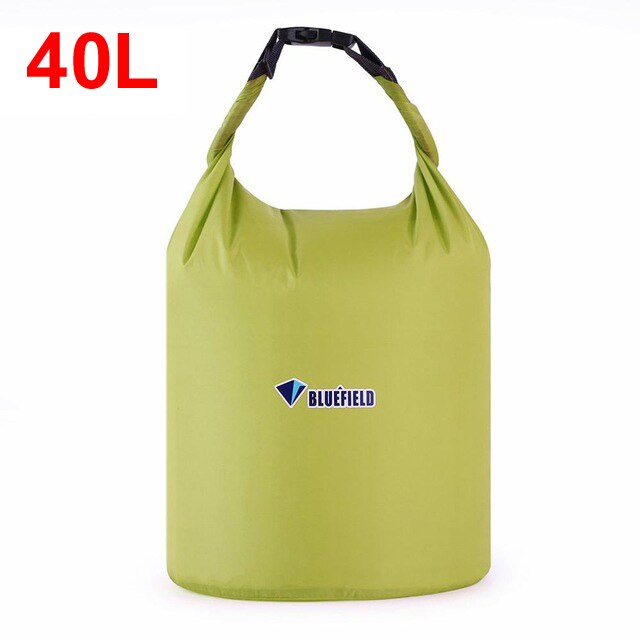 Bluefield 40L 70L Waterproof Outdoor Bag Storage Dry Bag for Canoe Kayak Rafting Sports Camping Equipment Travel Kit: 40L Pea Green