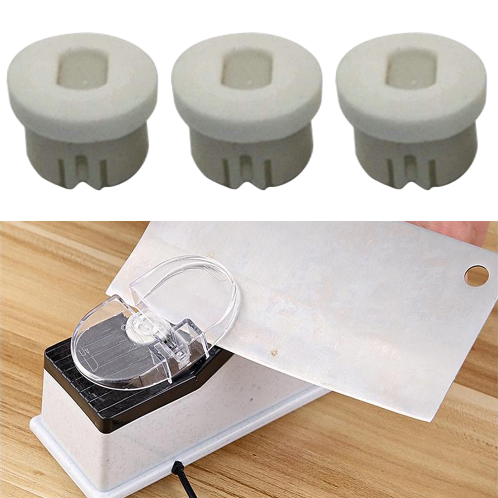 Set  of 3 slipstenar, elektriskt knivslipverktyg för slipning av sax kökskniv slipning slipning av hemhandverktyg