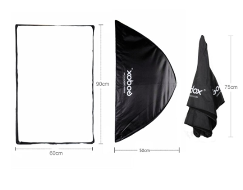 Godox 60CM x 90CM 24in x 35.4in Rectangular Umbrella Softbox Brolly Reflector for Strobe Studio Flash Speedlight Photography