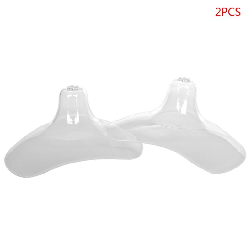 1 coppia silicone Tettarelle da biberon Scudo Maternità Al Seno Del bambino di Silice Biberon di Latte Copertura K92D