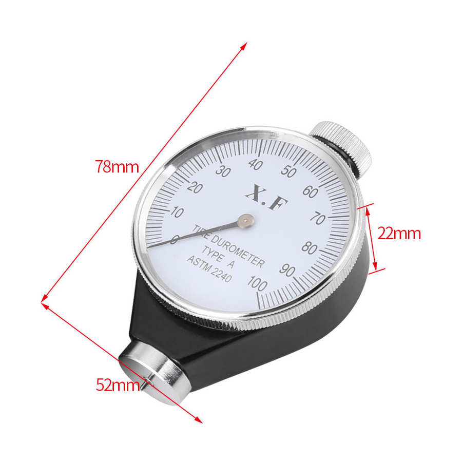 Shore Durometer Shore Type A/O/D Rubber Tire Durometer Hardness Tester Meter 0-100 HA Hardness Measurement Tools