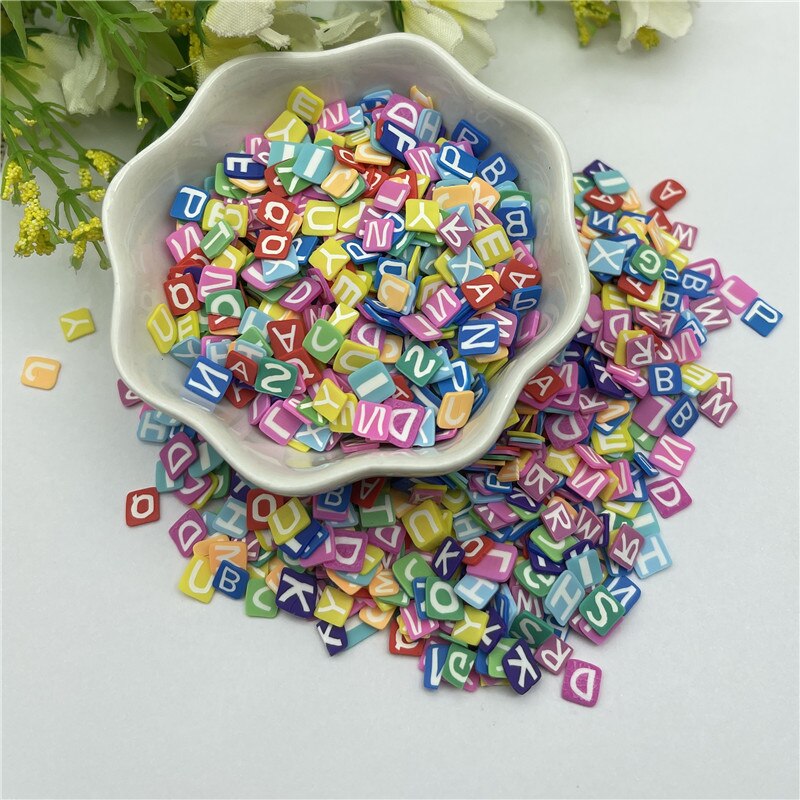 20G Snoep Brief Mengen Sneeuw Voor Hars Diy Benodigdheden Nagels Art Polymer Clear Clay Accessoires Diy Pailletten Plakboek Shakes craft