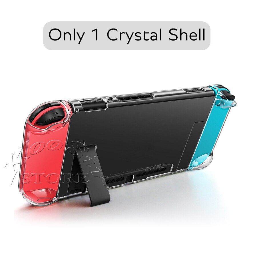 Funda desmontable bonita para Nintendo Switch, funda estilo bolso de piel dura con carcasa rosa para Nintendo Switch y Joy-con: Only Crystal Shell