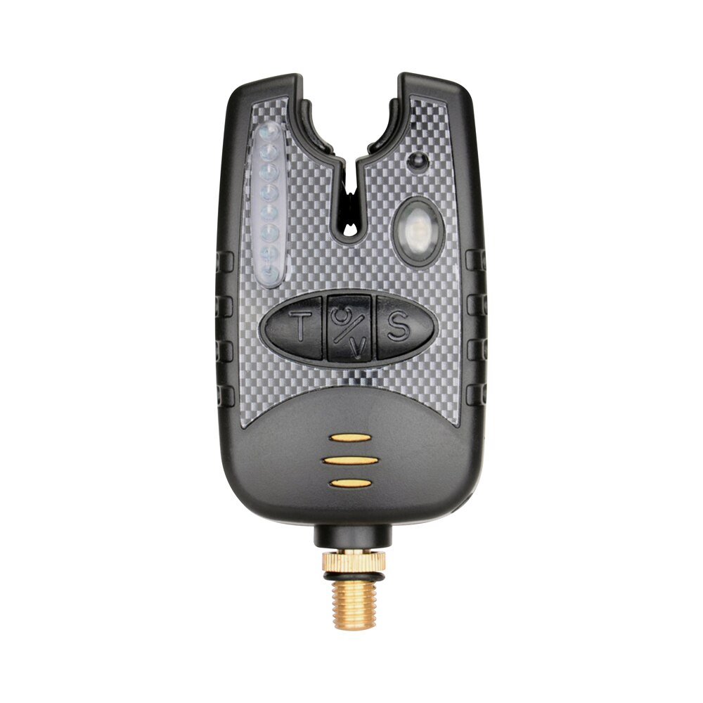 Visbeetalarm met 8 led-lampjes en instelbaar toonvolume, gevoeligheid, geluidsalarm voor hengel