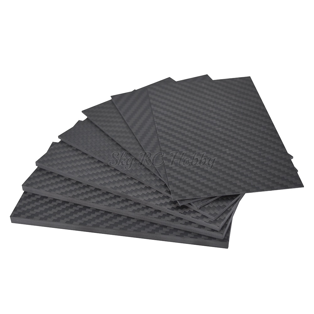 125mm X 75mm 0.5mm 1mm 1.5mm 2mm 3mm 4mm 5mm Carbon Fiber Plate Panel Sheets Matte High Composite Hardness Material 125 X 75 mm