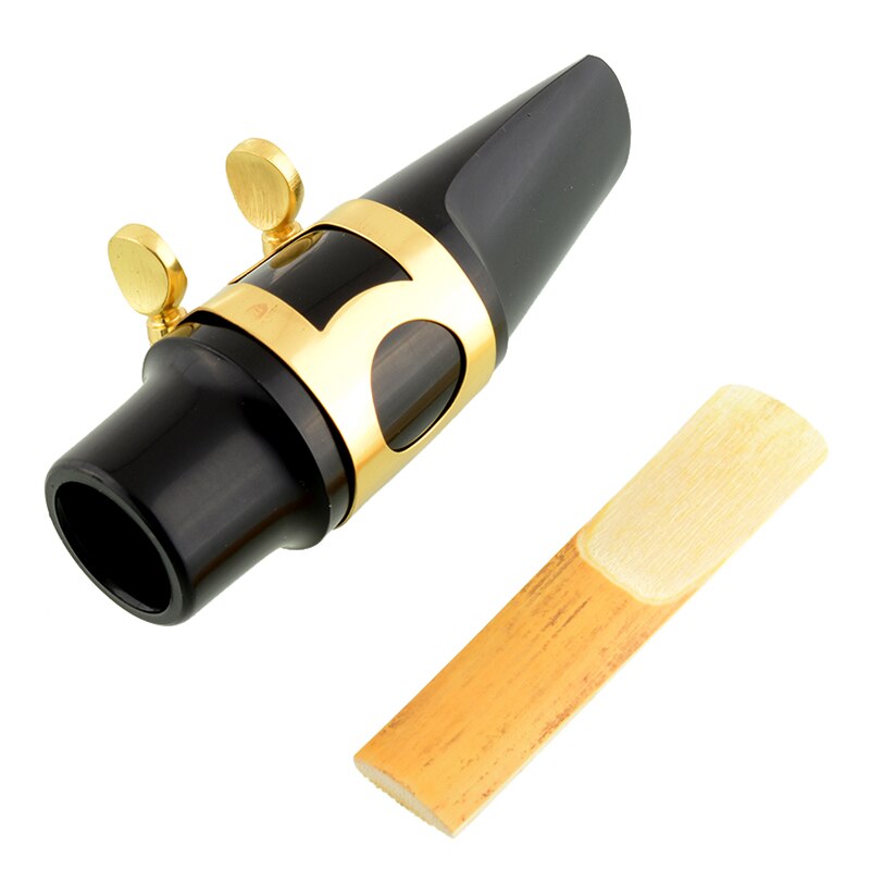 Klassieke muziek altsax mondstuk zwart voor saxofoon plastic goedkoop bruikbaar