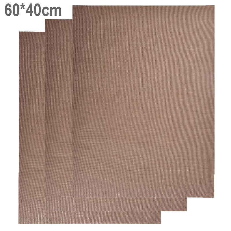 Reusable Baking Mat Washable Oven Sheet Oilpaper High Temperature Resistant Bread Cookie Pastry Non Stick Baking Sheet Oilcloth: 3PCS 60x40cm Square