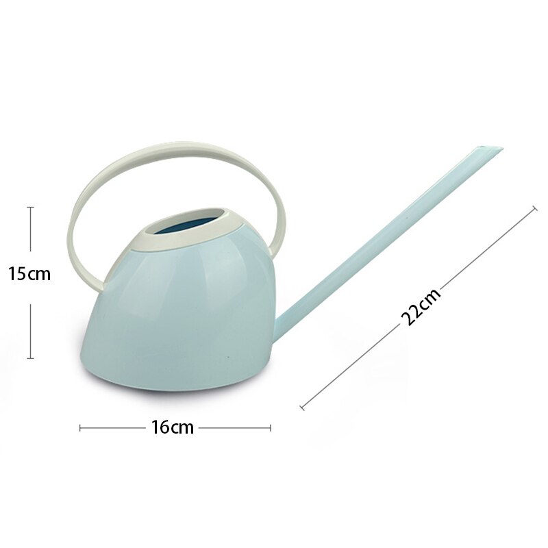 Huishoudelijke lange mondwaterpot kantoor groene plant pot familie tuinieren plastic gieter bloem ketel blauw