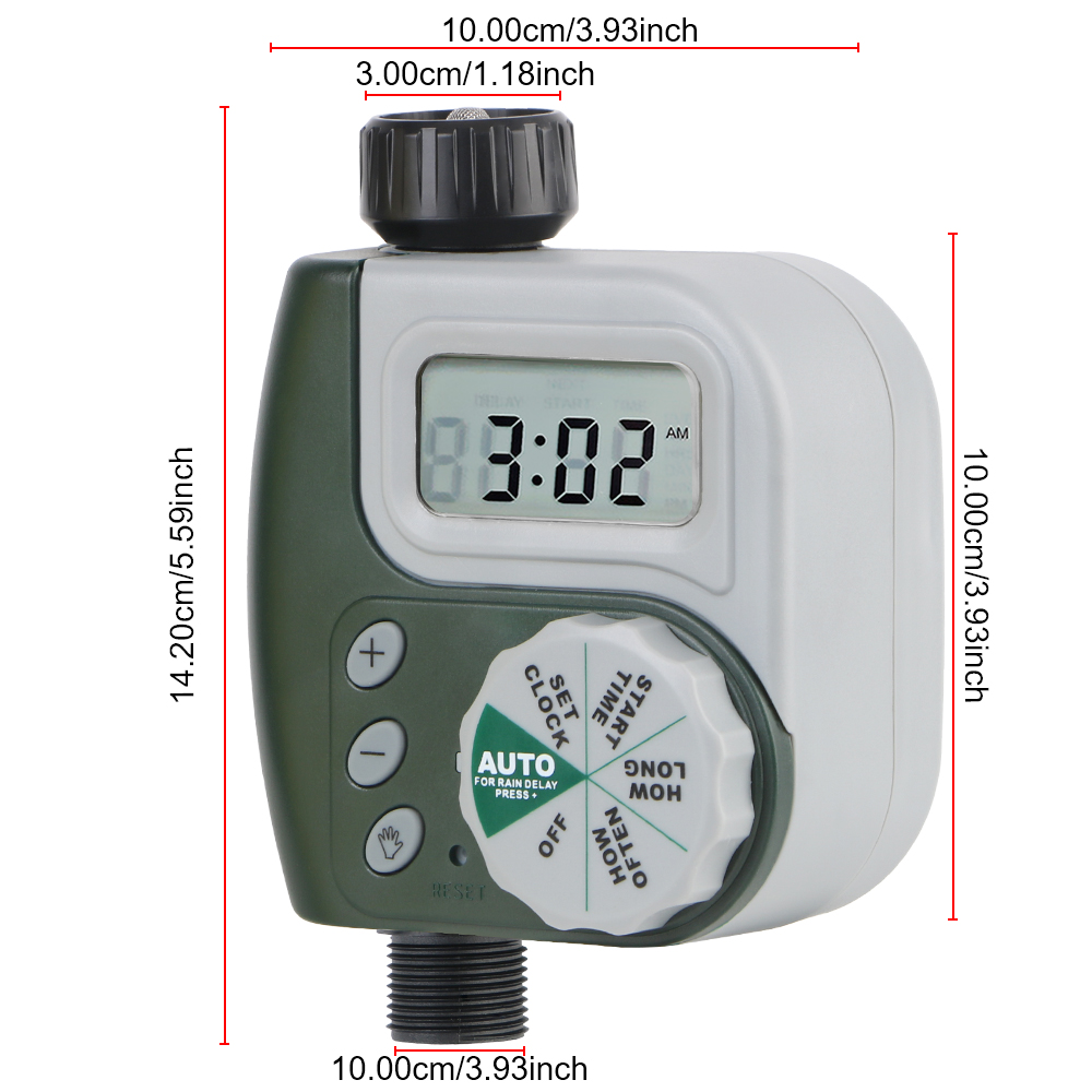 ​Automatic Dial Controller LCD Screen Irrigation Timer Garden Watering Timer Digital Clock Multiple Program Intelligent