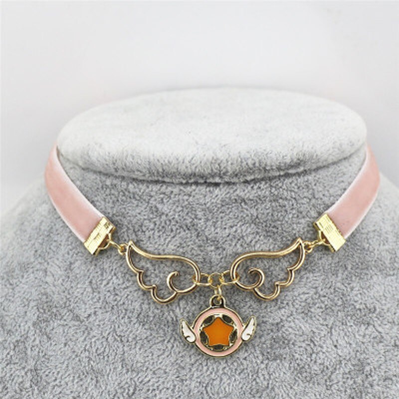 neueste modisch Süße Halsketten Engel FlüGel verrotten Herz Stern Kirschblüzehn Halsband Halskette Für Frauen Schmuck