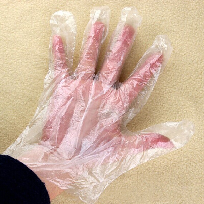 100 stuks/set multifunctionele milieuvriendelijke wegwerphandschoenen pe-handschoenen voor barbecue/schoonmaken/koken keuken afwassen catering handschoenen